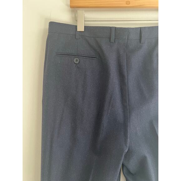 Brioni Wool Super 120s Pleated Pants Cannes Dress Trousers Dark Blue Size 40R JL - Picture 8 of 14